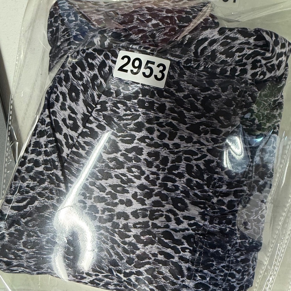 JOAN RIVERS Womens Leopard Print Blazer Jacket Size L Black Gray mob wife - Picture 8 of 9